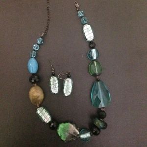 Beaded Necklace and Earring Set - NWOT